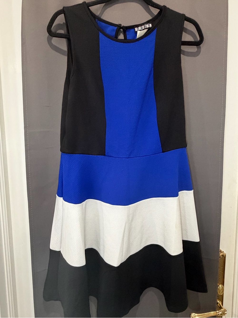 Paper Doll Women’s Color Block Fit & Flare Dress size Large